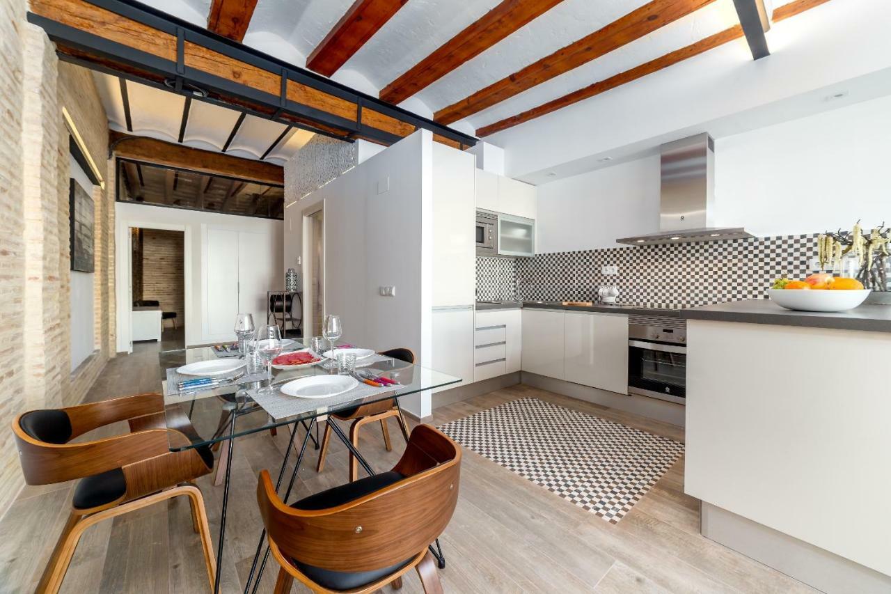شقة Florit Flats - Center Luxurious 1Br 1Ba Terrace Wi-Fi Ac فالنسيا المظهر الخارجي الصورة